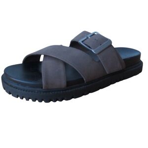 Unisa womens Dark Brown Slide Sandals unisex W 81/2 M 7